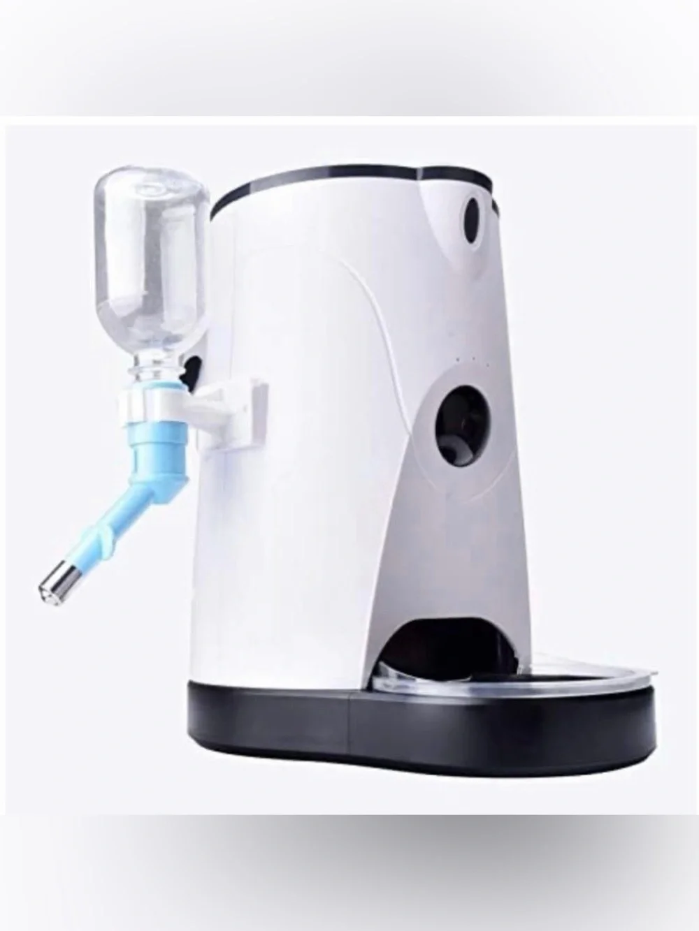White Automatic Pet Food & Water Dispenser